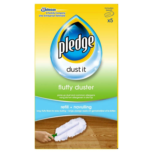 Pledge Fluffy Duster Refills 5 Dust Cleaner - Pledge