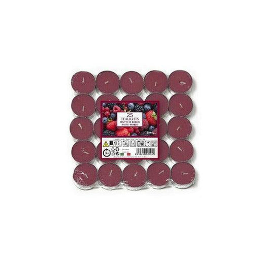 Price's Candles Scented Tea Lights Candles Pack of 25 Mixed Berries - Price's