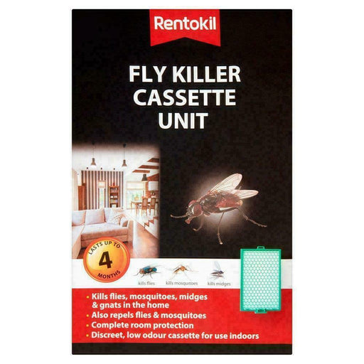 Rentokil Fly Killer Cassette, Large - Kills Flies, Mosquitoes & Midges 4 Month - Rentokil