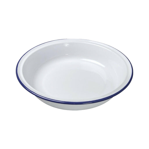 Round Pie Dish Enamel White Falcon Traditional 18cm - Falcon Housewares