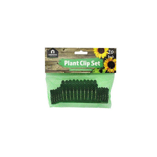 Shedmates Pack Of 20 Spring Loaded Plant Clips 10 Large 10 Small Support Plants - Shedmates