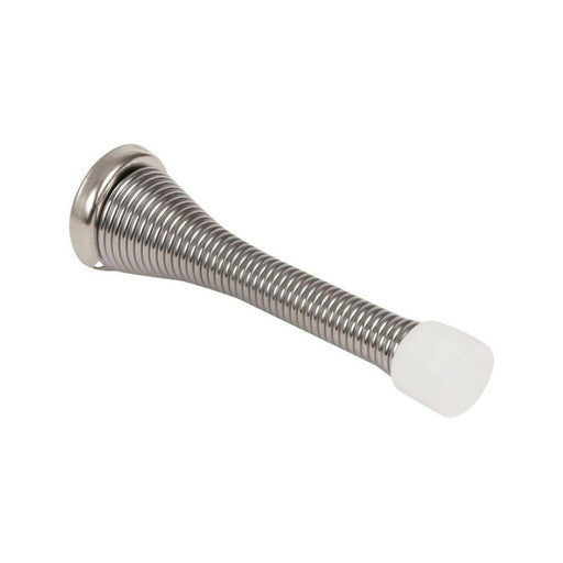 Silver Door Spring Stopper Prevents Doors Banging Damaging Home Office - Citystores