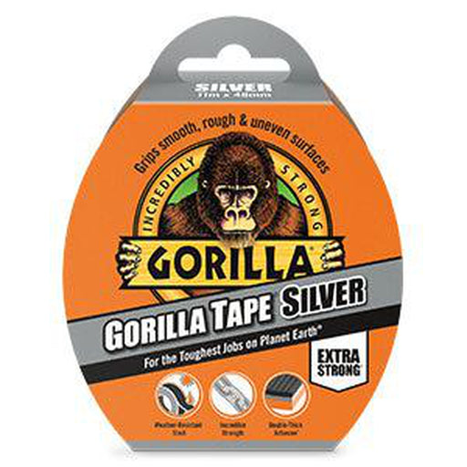 Silver Gorilla Grey Tape 48mm x 10m - Gorilla Glue