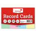 Silvine 100 x Record / Revision Cards Rainbow 8x5 - Silvine