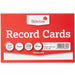 Silvine 100 x Record / Revision Cards White Plain 6x4 - Silvine
