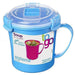 Sistema To Go Microwave Soup Mug Stew Hot Drinks Cup 656 ml Light Blue - Sistema