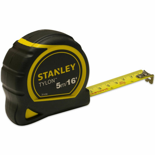 Stanley Tylon Tape Measure Pocket Clip ToolBox Diy Tradesman Black Yellow 5m/16ft - Stanley