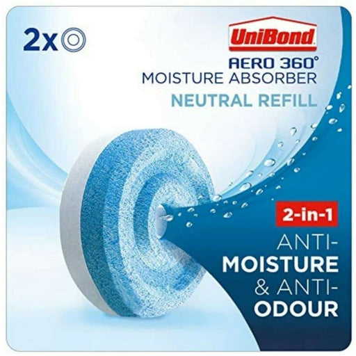 UniBond Aero 360° Neutral Refill Dehumidifier Moisture Condensation Absorbers Refill 2 Tabs - UniBond