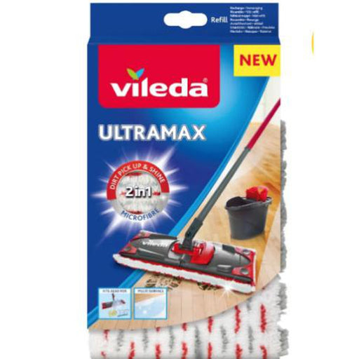 Vileda UltraMax Spray Mop Refill 2 in 1 Microfibre Moping Cleaning Kitchen - Vileda