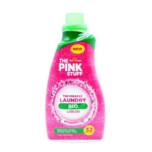 The Pink Stuff New Miracle Bio Laundry Stain Remover Liquid Detergent 960ml - The Pink Stuff