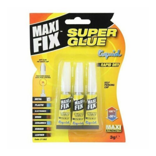 3 Mega Fix Professional Super Glue Strength Extra Strong Bonding Adhesive - Rapid